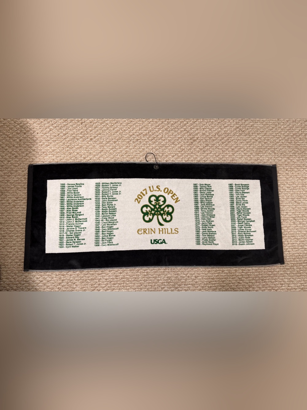 2017 U.S. Open Erin Hills Commemorative Golf Towel - Green & Gold